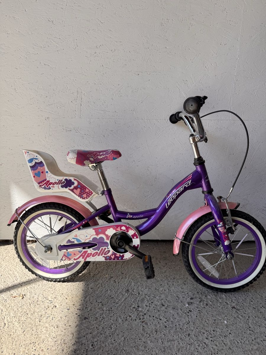 Leopard Biciclette: Kinderfahrrad Apollo Leopard lila – Usato da Lengnau AG venduto da Rom21