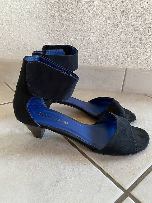 Damenschuhe: Sandalen von Tamaris schwarz-blau – Gebraucht aus Hinwil von Th0mz 3