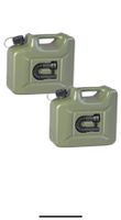 +2er Set Benzinkanister 10L oliv NEU