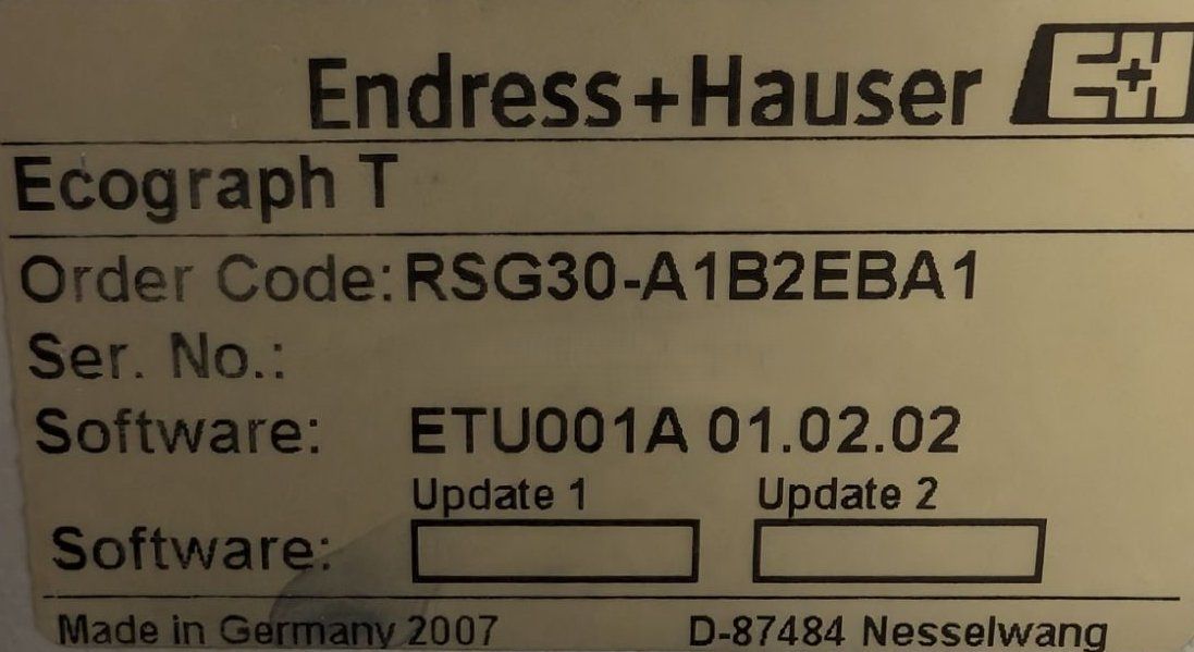 Accessori da laboratorio: Endress+Hauser Ecograph T RSG30 Paperless data recorder – Difettoso da Niederdorf venduto da LeptonAG_Labor 7