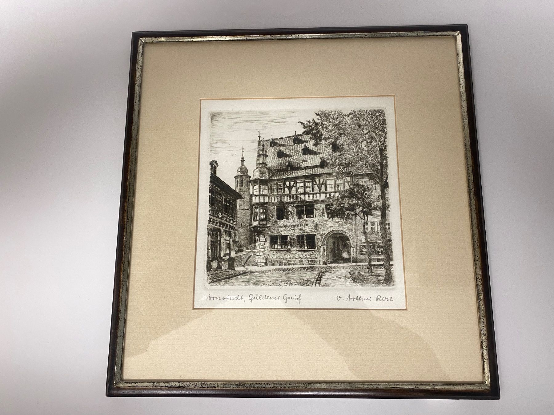 Incisioni: Güldener Greif  Arnstadt von Arthur Rose 463 – Usato da Männedorf venduto da toroloco1953