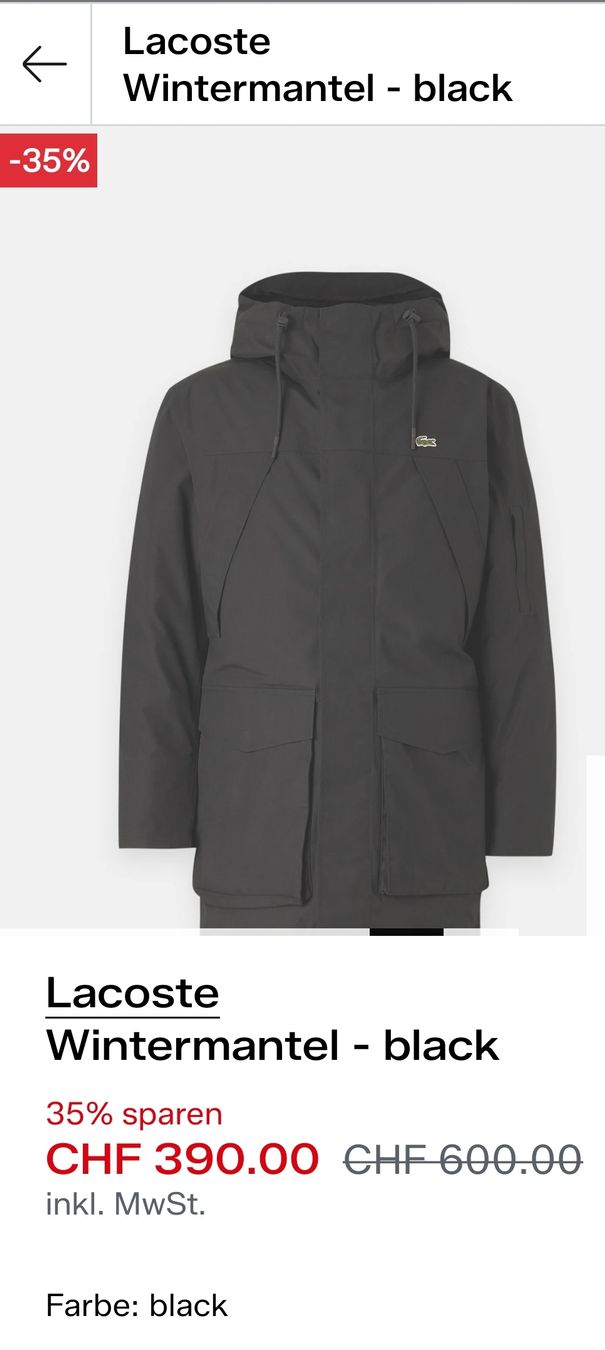 Lacoste Jacken: Lacoste Veste – Neu (gemäss Beschreibung) aus Versoix von Cerutti 4