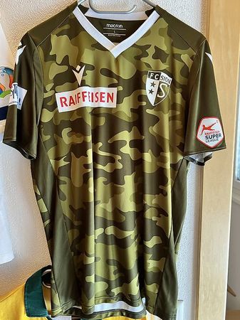 FC Sion Matchworn Trikot Khasa
