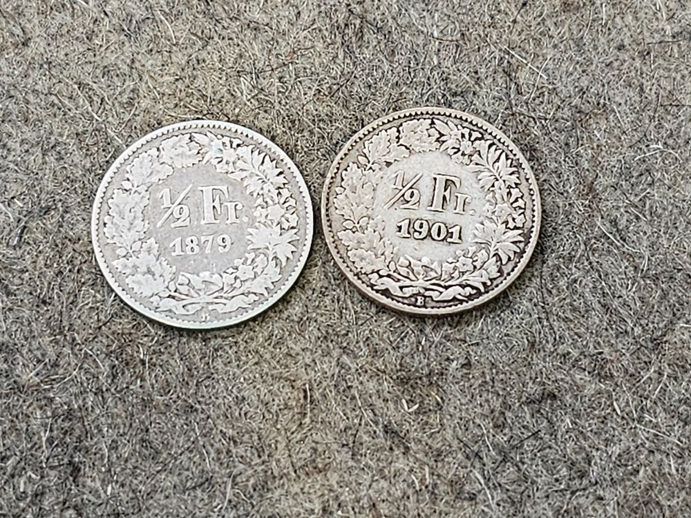 50 rappen 1879+1901 (Gebraucht) in la neuveville für CHF 18.9 – mit ...