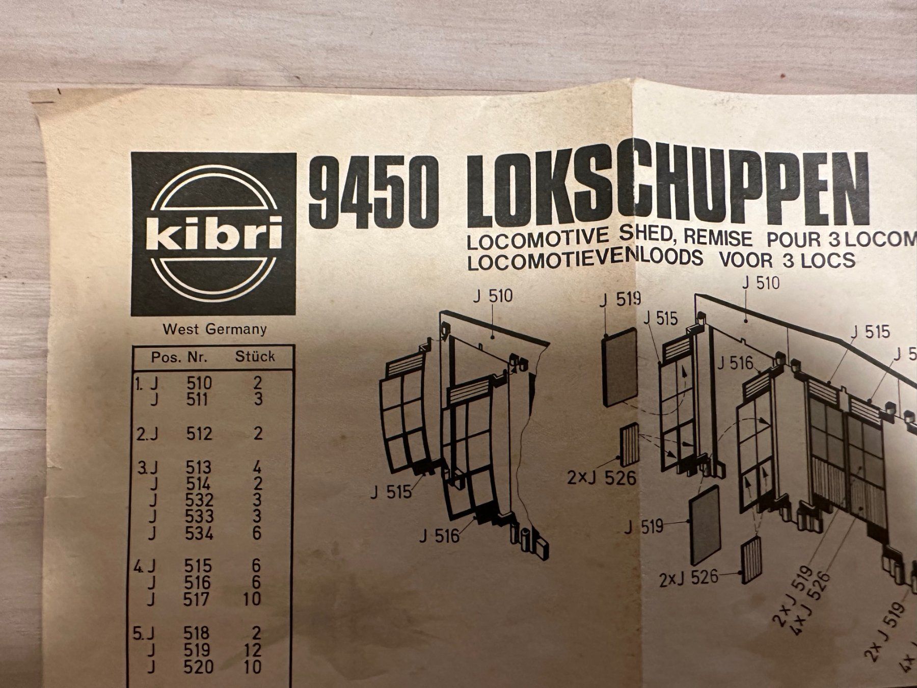 Kibri Modellini di ferrovie: alter Lokplan Kibri- Lokschuppen – Usato da Bolligen venduto da Astrophysiker06 3