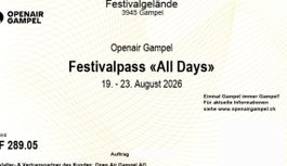 Openair Gampel Festivalpass All Days 2026