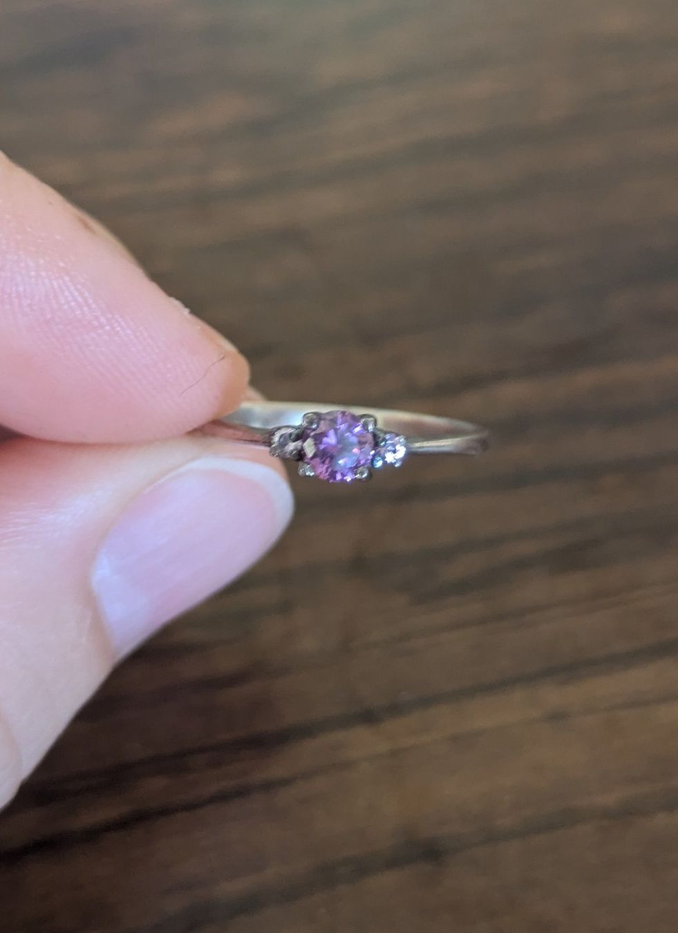 Ringe: Silberring mit drei kleinen Amethysten – Gebraucht aus Sarmenstorf von Mino_1888 1