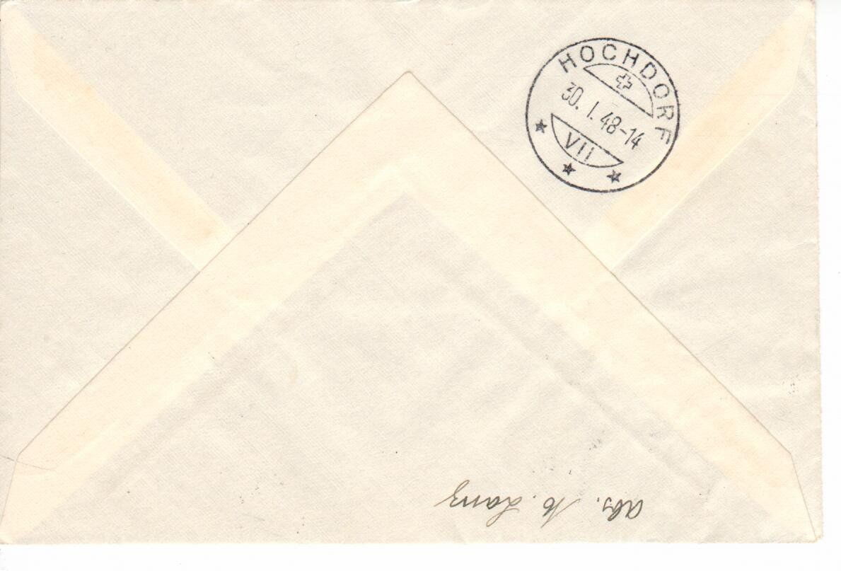 Alle Briefmarken: Brief, St. Moritz 1948 – Gebraucht aus Wolhusen von Curver9 1