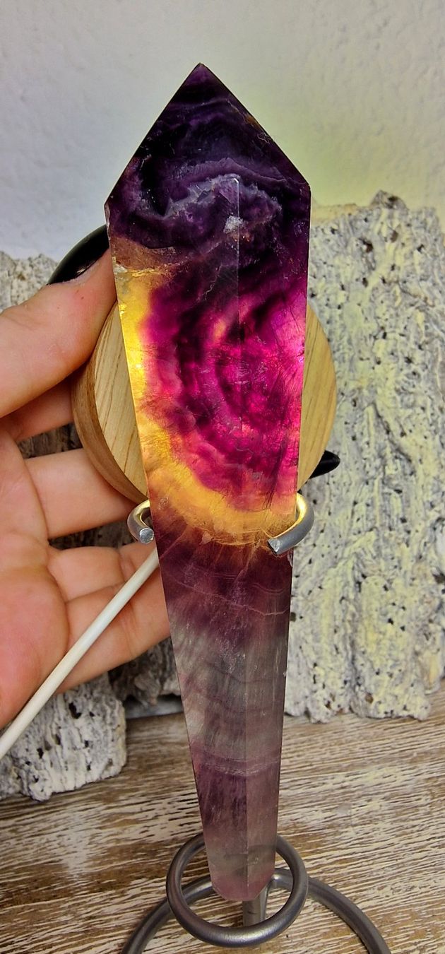 Minerali & Pietre curative: Regenbogen Fluorit Zepter 212g – Nuovo (secondo la descrizione) da Matzingen venduto da Shay_Crystalz 1