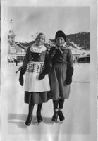 Privatfoto, 1934 - Davos, Wintersport, Eislauf
