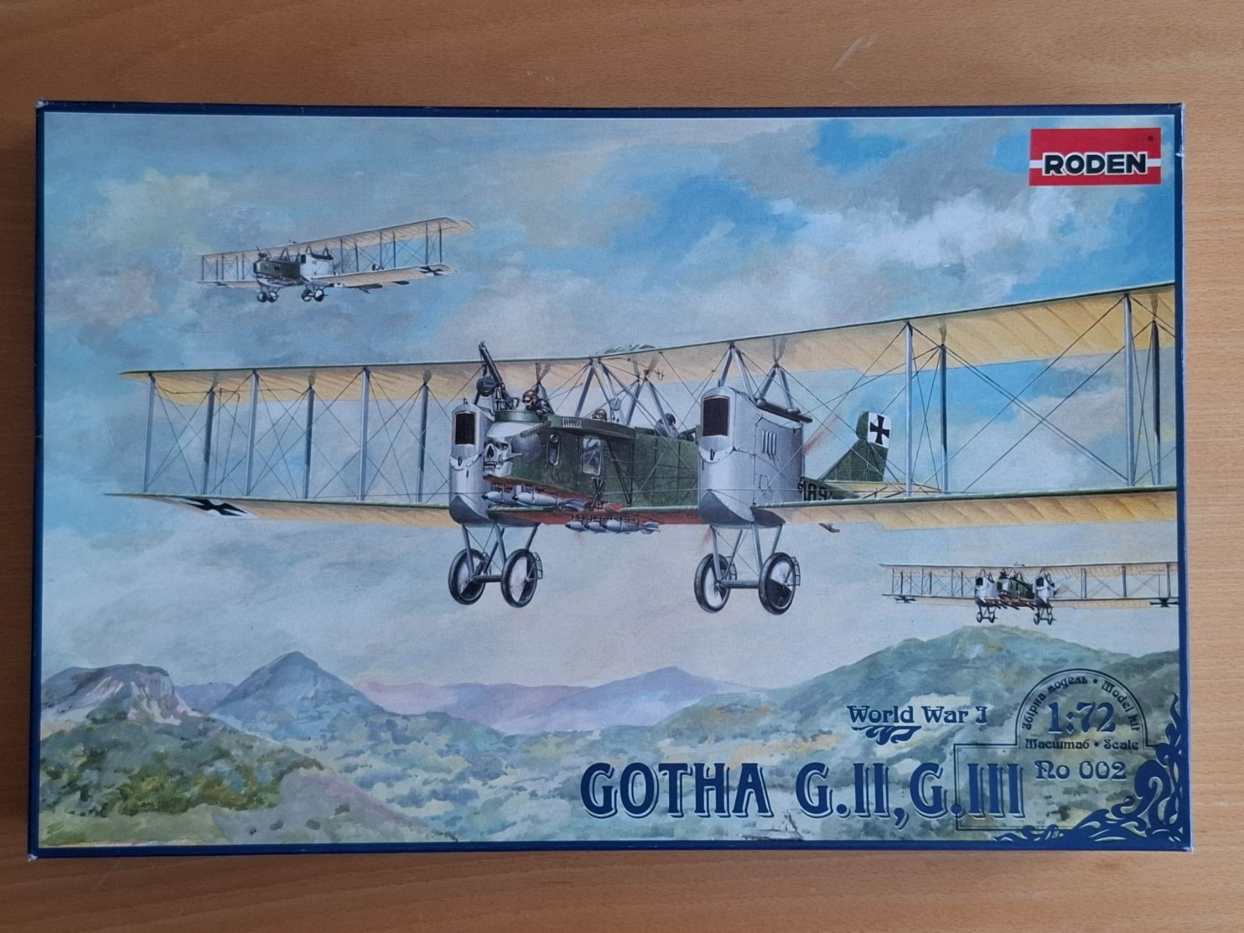 Kit di modellismo & Modellini statici: RODEN 1/72 Gotha G.II, G. III Bomber – Nuovo e nell'imballaggio originale da Diepoldsau venduto da beeteutel