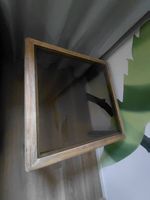 Holztisch mit Glasplatte, cooler Look, Top Zustand!
