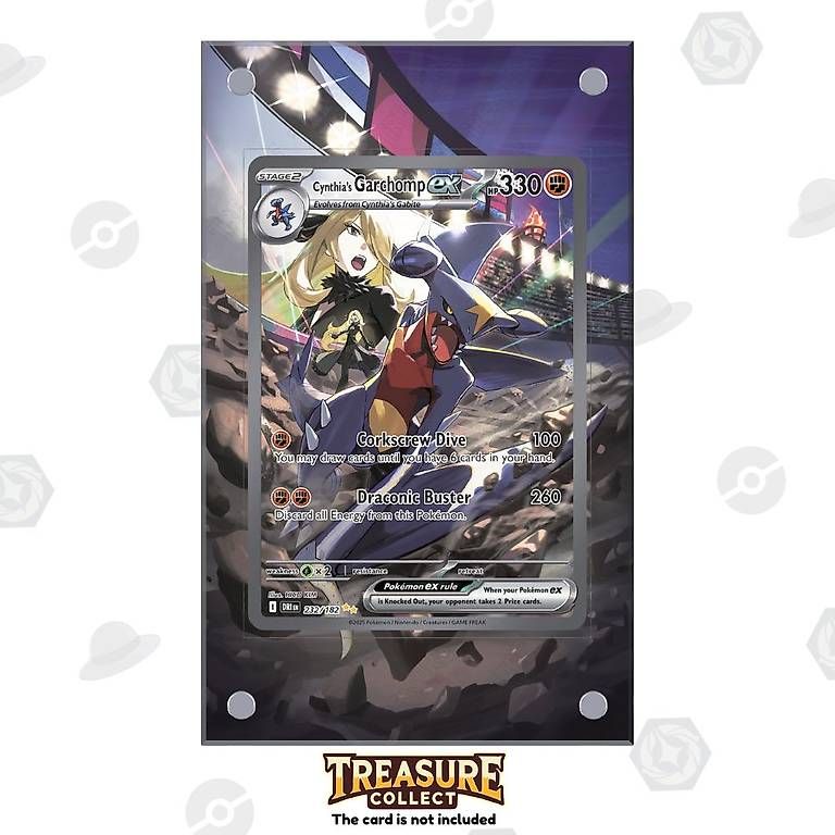 Pokémon Carte collezionabili: Cynthia's Garchomp ex Pokémon Extended Artwork Display Case – Nuovo e nell'imballaggio originale da Canobbio venduto da TreasureCollect