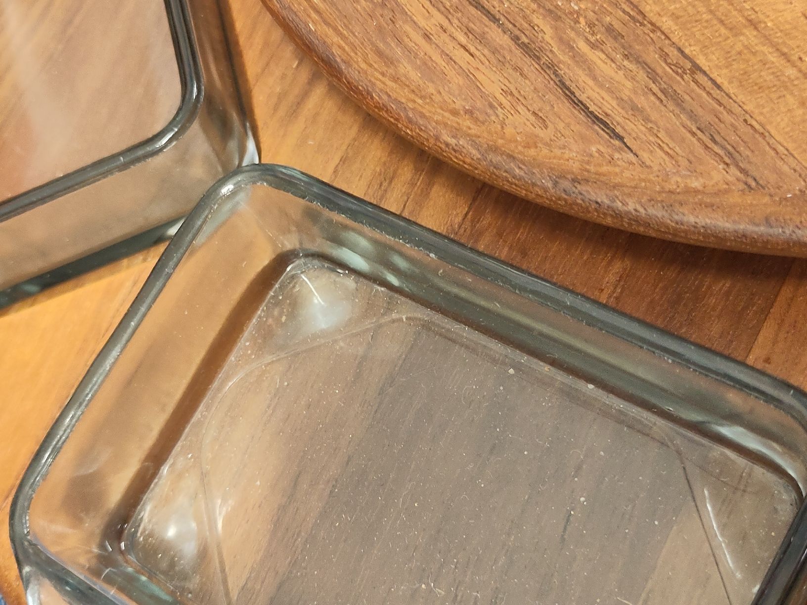 Piatti di portata: Dänisches Teakholz Drehtablett mit Glasschalen – Usato da Pratteln venduto da Cartonsducoeur_bl 8