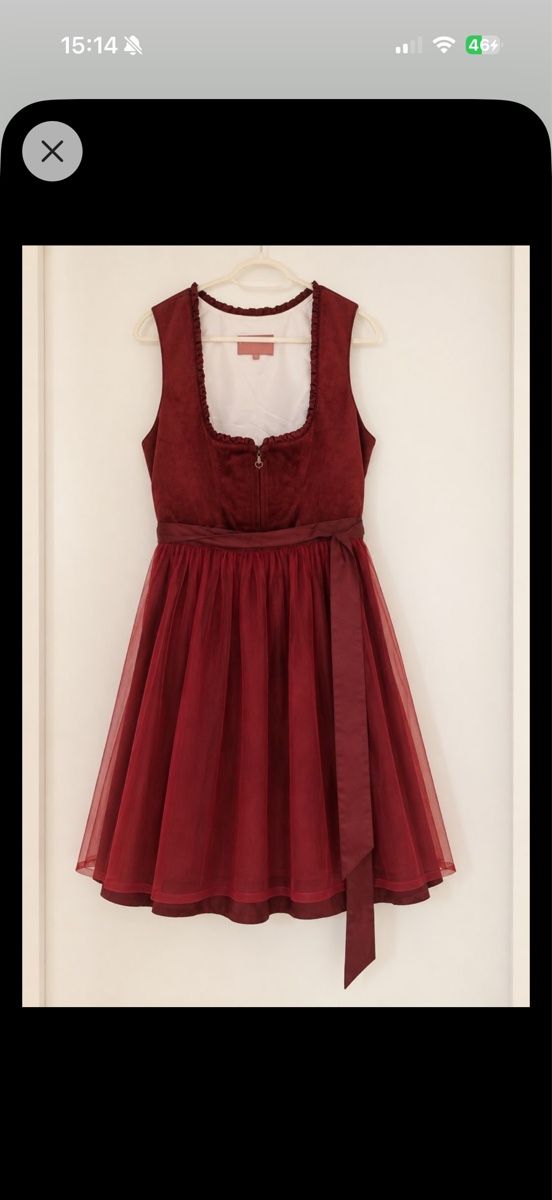 Krüger Vestiti: Krüger dirndl rot 44 – Usato da ebikon venduto da Caru15