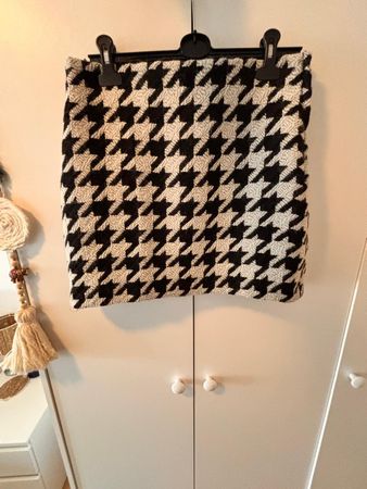 Jupe H&M motif pied-de-poule – NEUVE avec étiquette