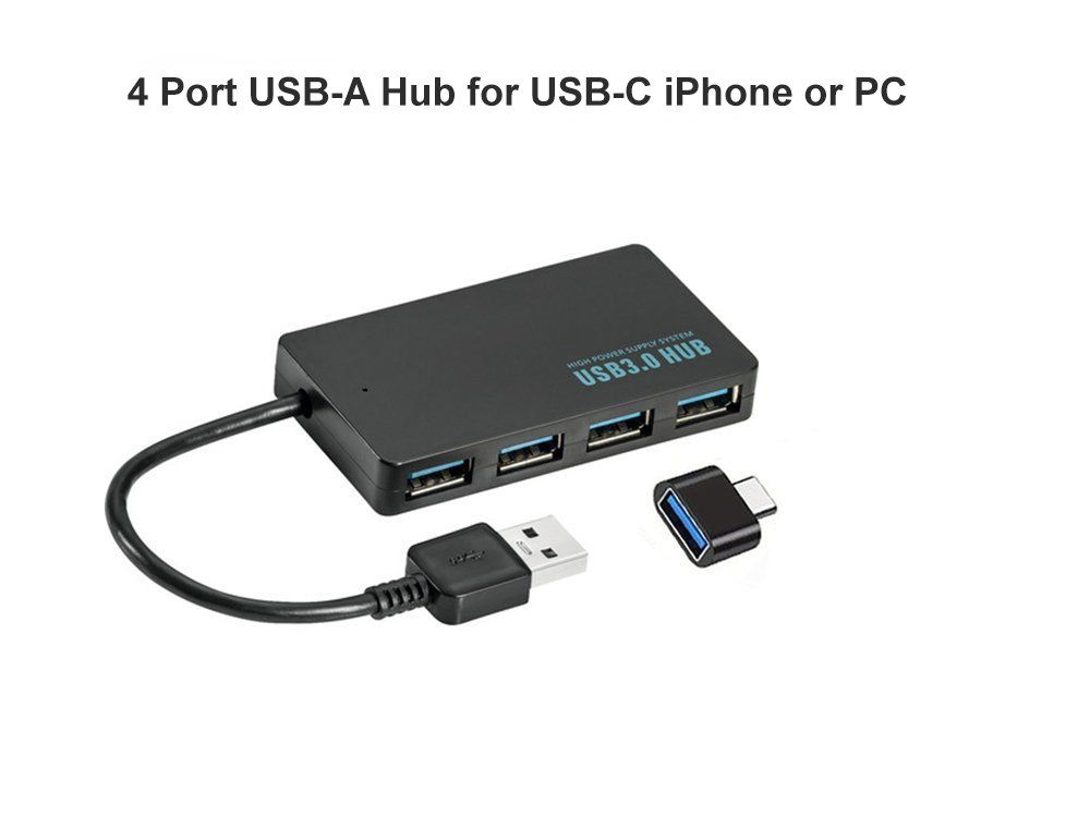 Hub & Switch: 4 Port USB-A Hub for USB-C iPhone or PC – Nuovo e nell'imballaggio originale da Hinwil venduto da jeglat