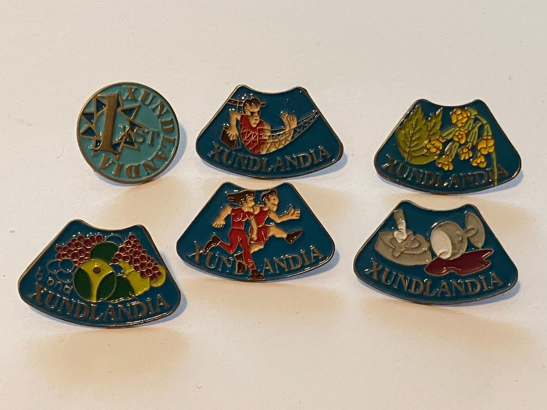 Placchette & Badge: 6 Pin Xundlandia – Usato da Basel venduto da djwwpp