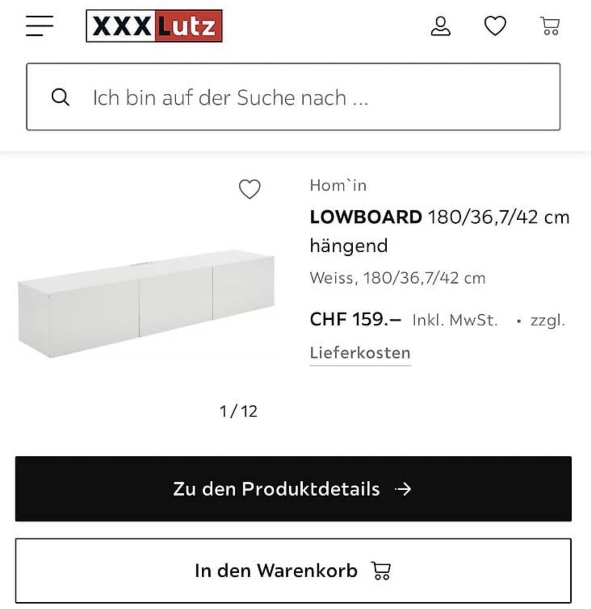 Mobili TV: Lowboard weiss  – Nuovo (secondo la descrizione) da Ostermundigen venduto da Natitoni3 1