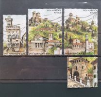 San Marino Briefmarken Tourismus 2002, gestempelt