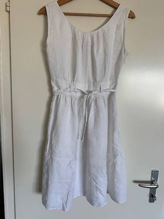 KOOKAÏ weisses Leinenkleid Grösse 36 TOP!!!