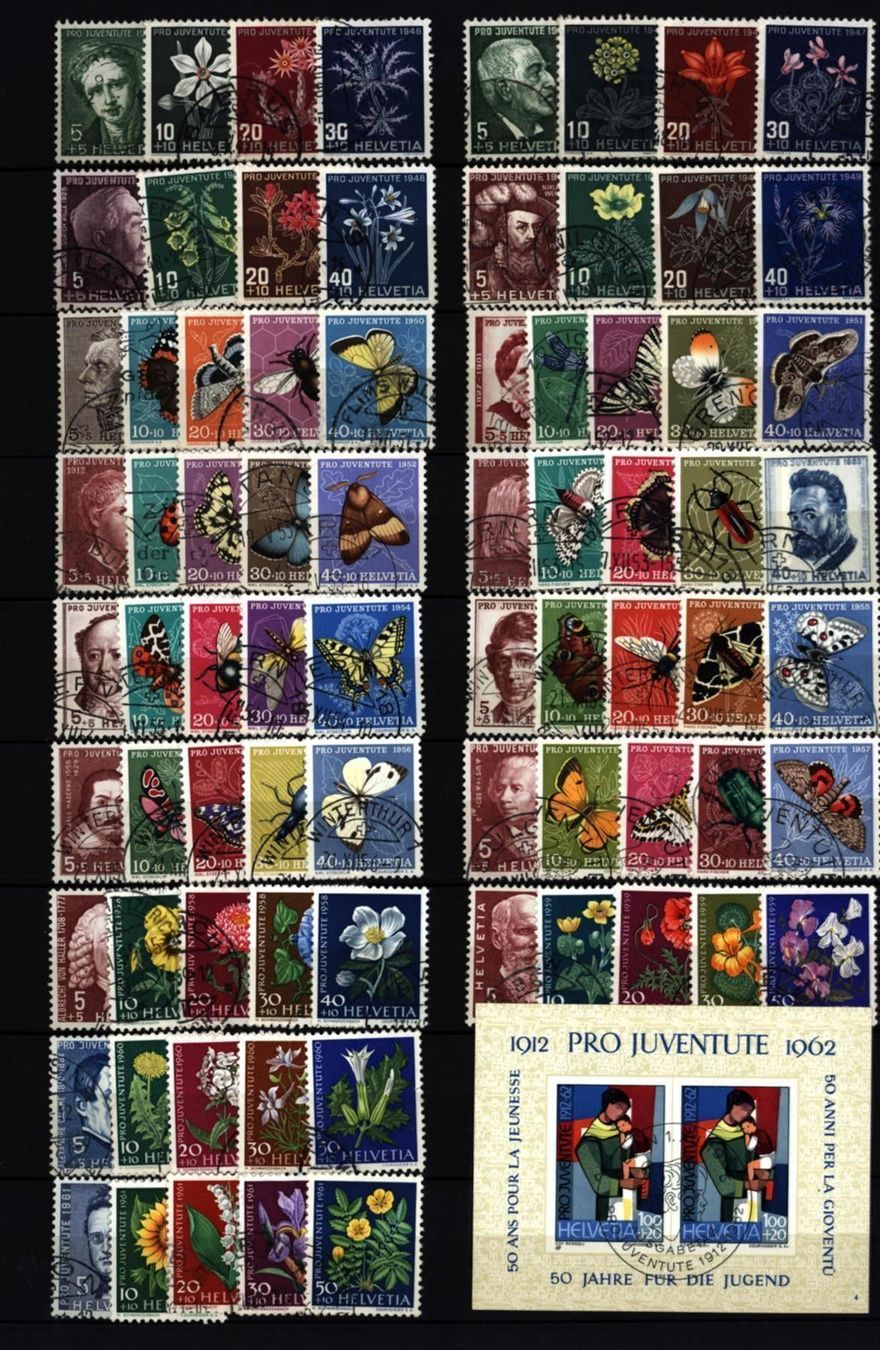Alle Briefmarken: Pro Juventute Slg.-1978 +2 Blocks(PJ580) – Gebraucht aus Seuzach von Philahits 2