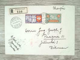 TR62 Enveloppe + Timbre Suisse 1939