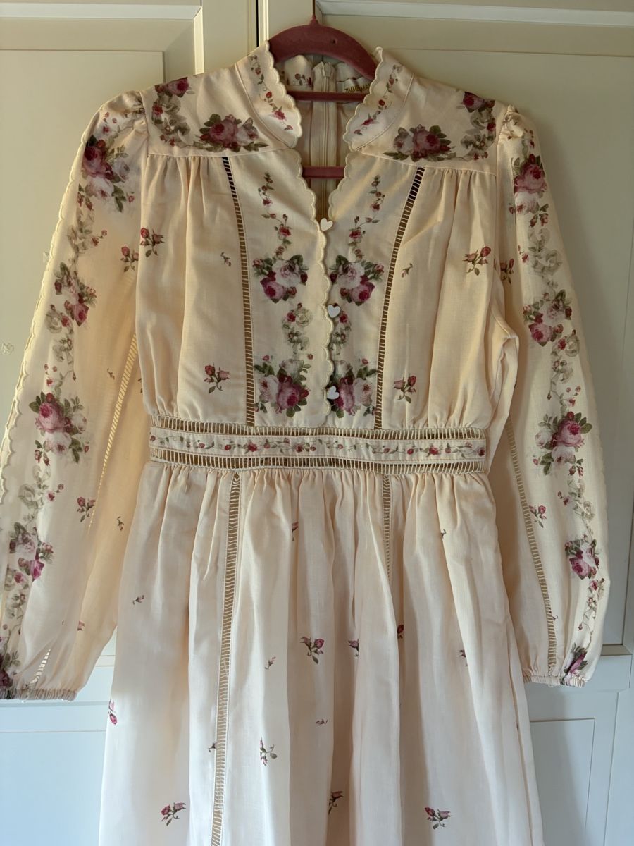 Vestiti: Floral Linen Blend Midi Dress – Nuovo (secondo la descrizione) da St.Josefen venduto da lop_lh8d 6