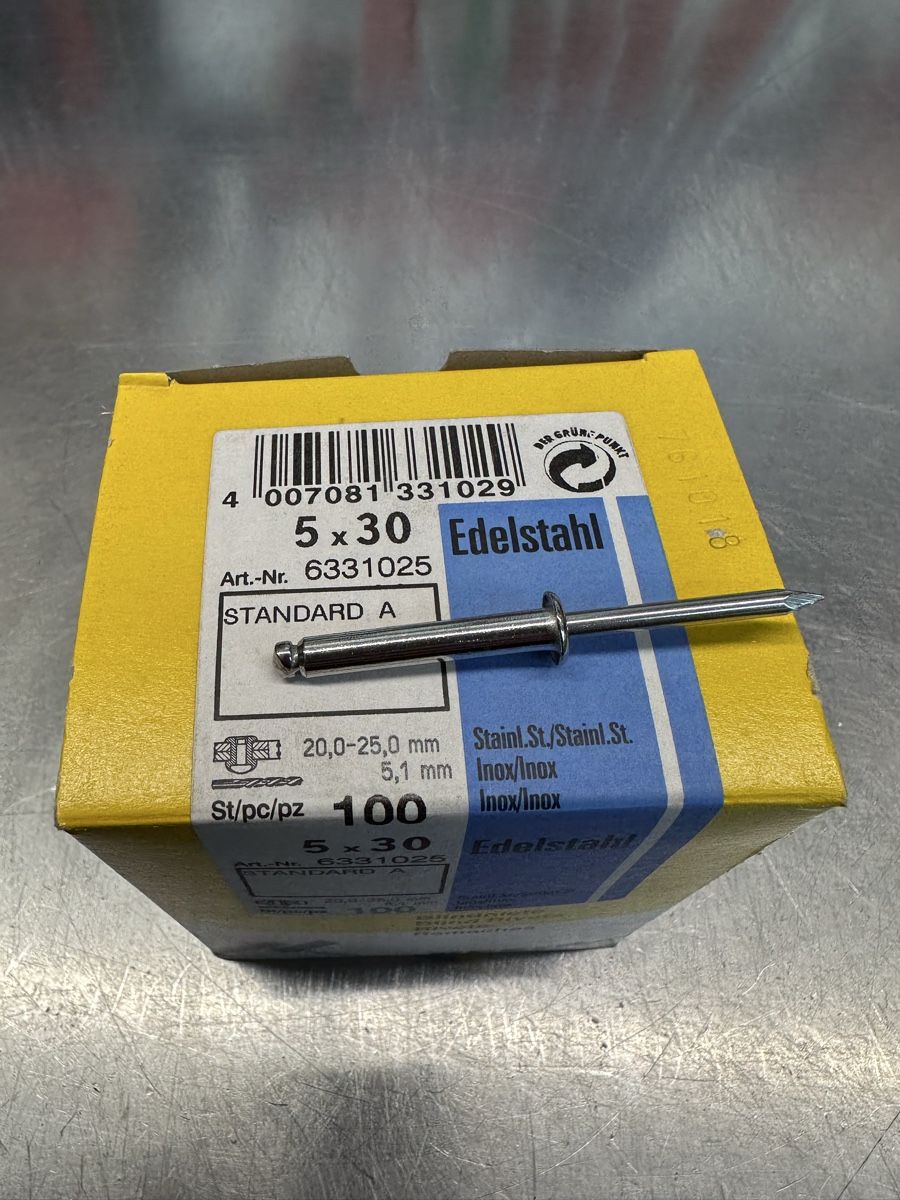 Gesipa Tutti gli attrezzi: Gesipa Blindnieten Edelstahl 5x30mm – Nuovo (secondo la descrizione) da Schwende venduto da weesli 2
