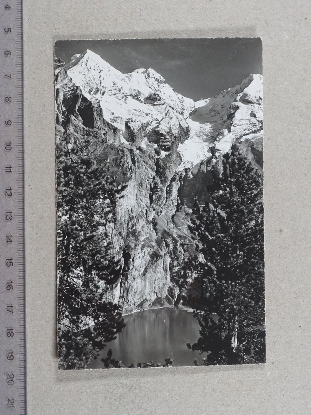 Cartoline postali: Oeschinensee, Kandersteg, 1958 – Usato da Lenzburg venduto da fh1