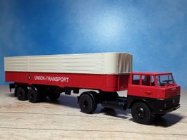 Brekina Henschel _ Sattelzug LKW Union Transport _ 1:87