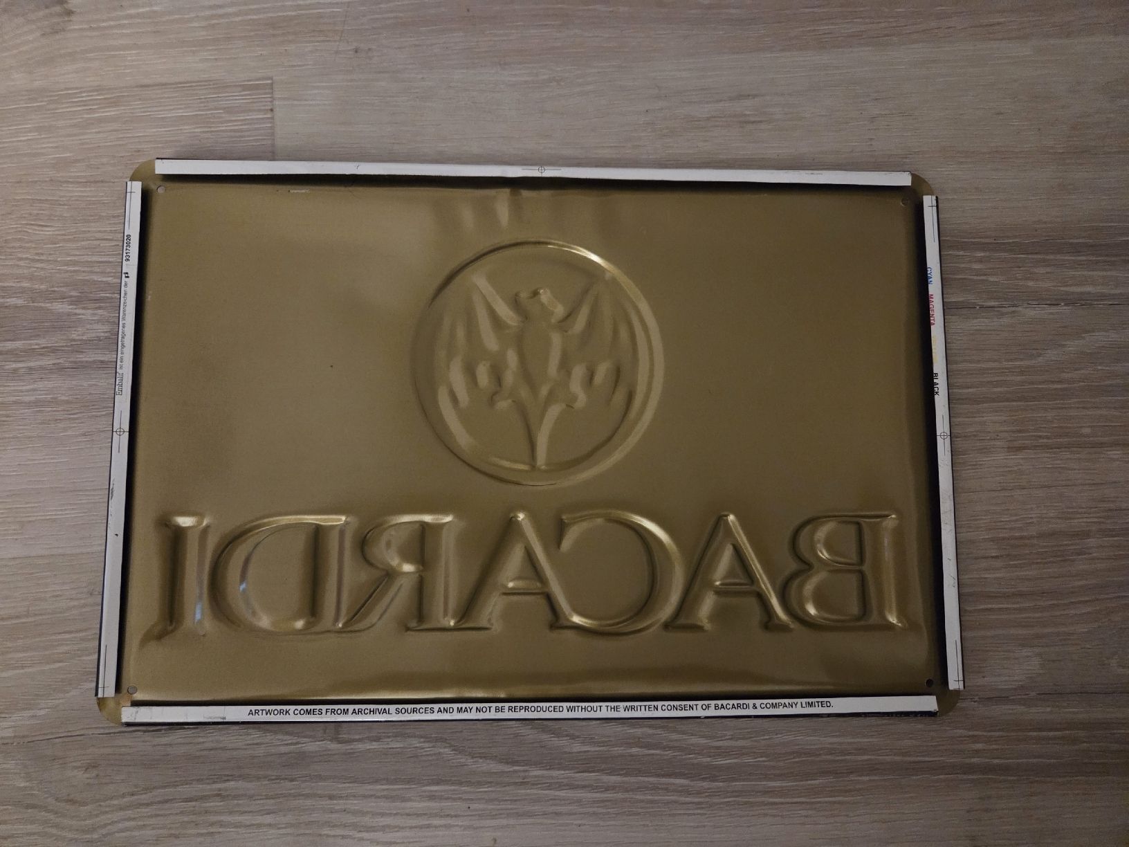 Bacardi Insegne: Blechschild Bacardi Rum – Usato da Basel venduto da Daia52 1
