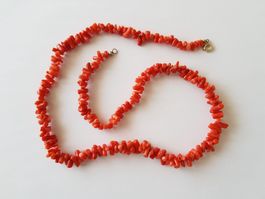 Kette aus echter Koralle, 40.04 Gramm, L-60 cm, Vintagezeit