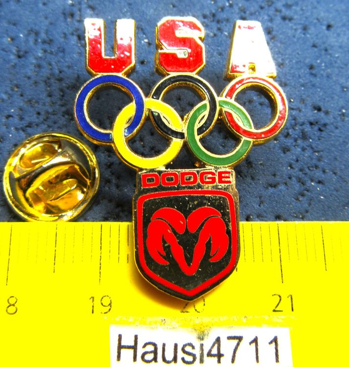 OLYMPIA PIN USA DODGE RAM LOGO CUT-OUT TOP-QUALITÄT 33X25mm | Kaufen ...