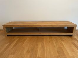 Designer TV-Lowboard KireaWOOD (200 cm) aus Eiche Massivholz