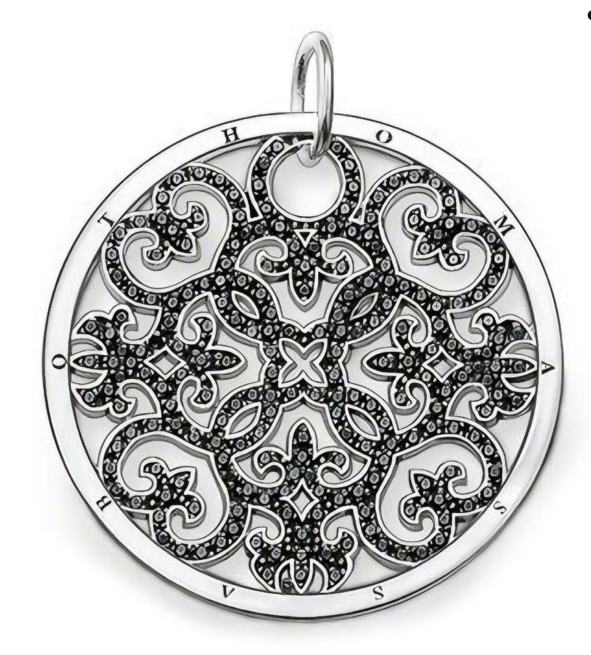 Thomas Sabo Anhänger: Thomas sabo Amulett mit Zirkonia schwarz – Gebraucht aus Neuhausen von Nemoli