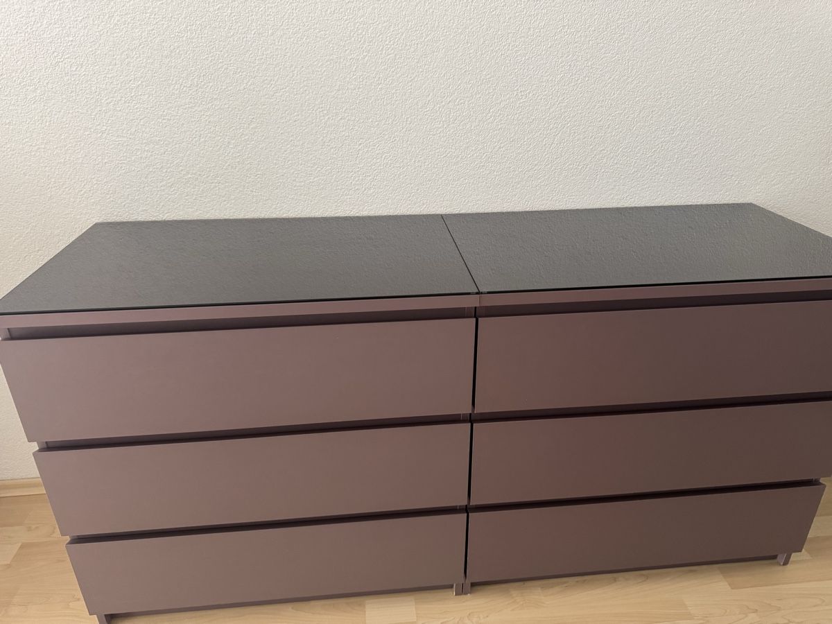 Ikea Cassettiere: 2x Ikea Malm Kommode in lila – Usato da Glattpark(Opfikon) venduto da LivS 1
