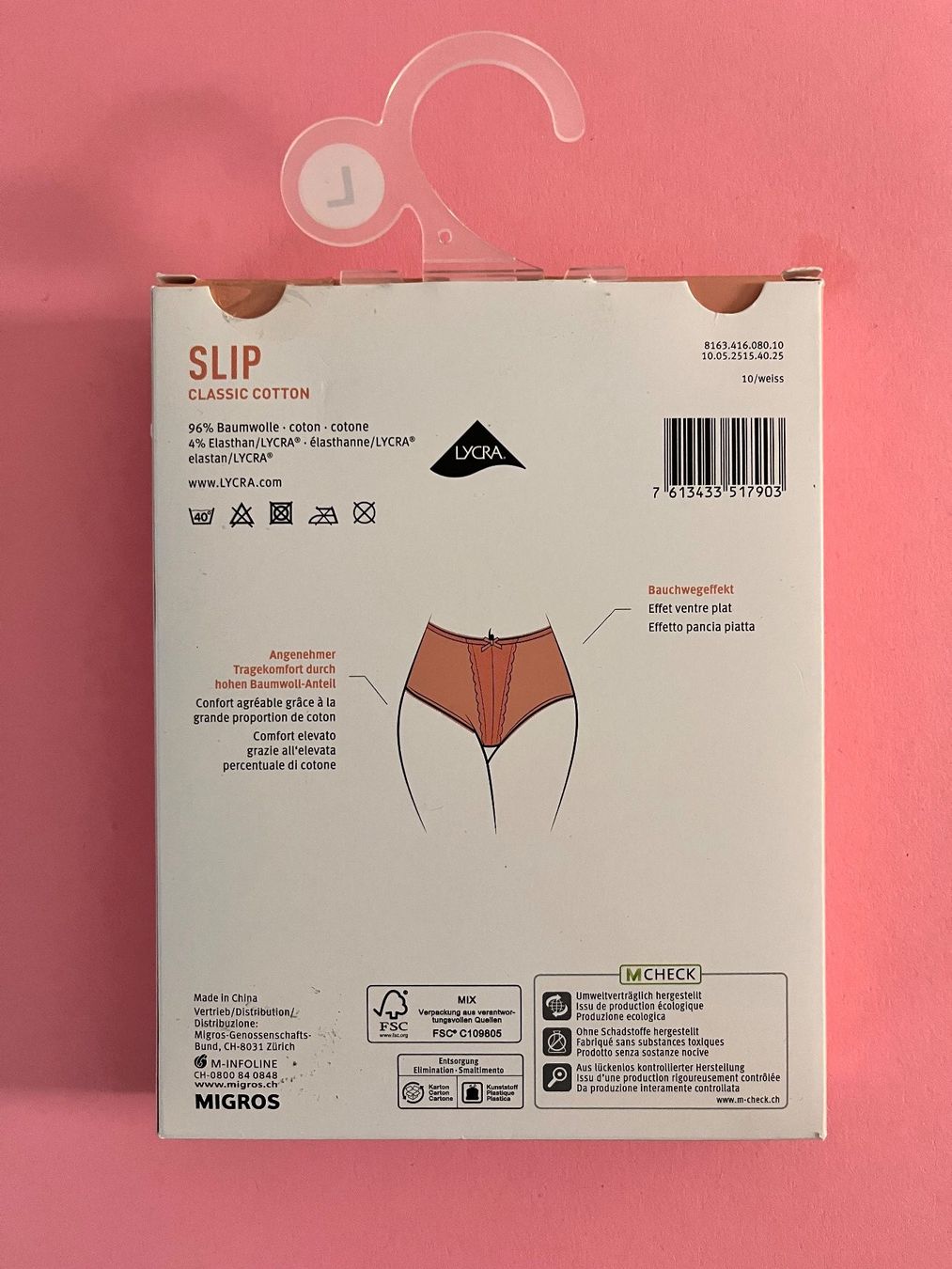 Migros Altra biancheria intima: Slip Shaping Effect light, Grösse L, Farbe Weiss – Nuovo e nell'imballaggio originale da Rudolfstetten venduto da gst_g7xl 1