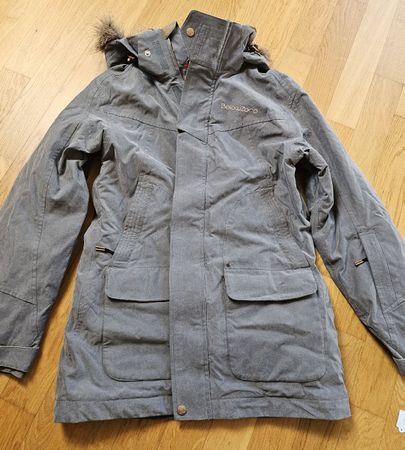 Skijacke Belowzero grau, Kapuze, guter Zustand, Grösse 38