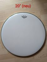 Remo 20" Ambassador White Smooth - Fell - Drumhead (neu!)
