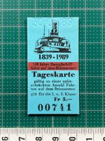 Schiff Billett, 1989, 150 J. Dampfschiff Fahrt Brienzersee