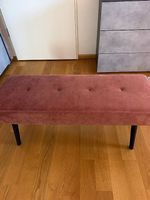 Panca in velluto rosa