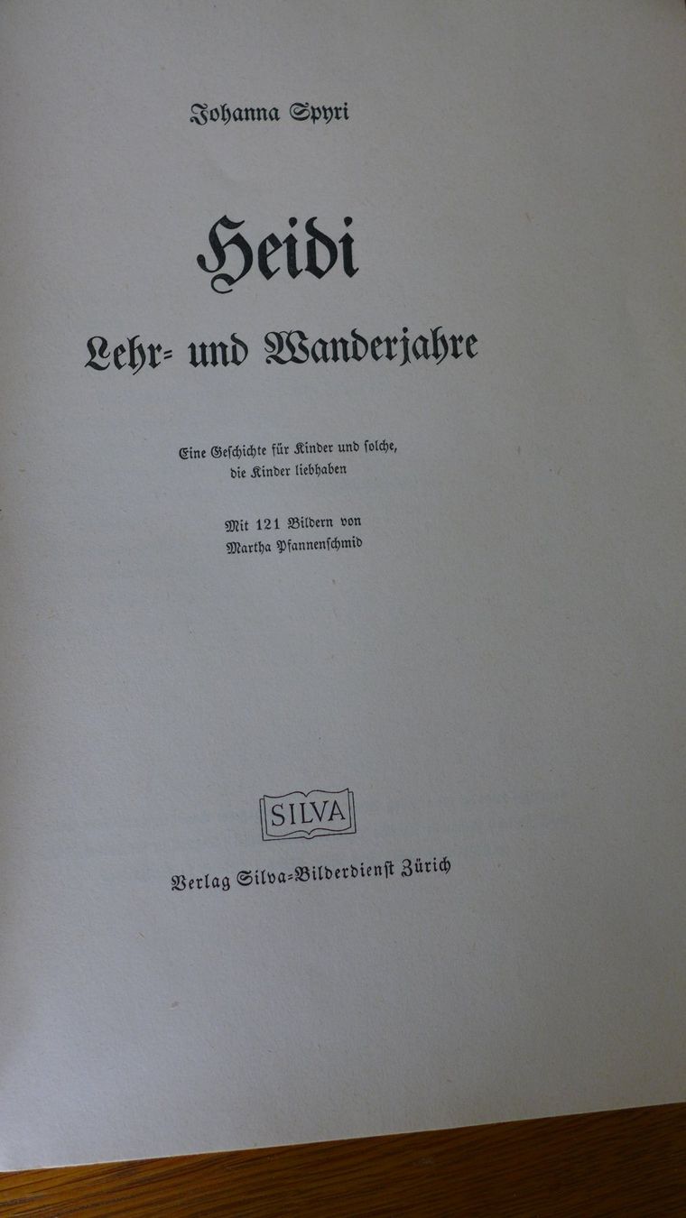 Libri: Heidi Lehr- und Wanderjahre – Usato da Basel venduto da Helmuth1945 1