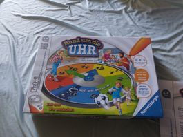 tiptoi Ravensburger Rund um die Uhr Lernspiel Brettspiel neu