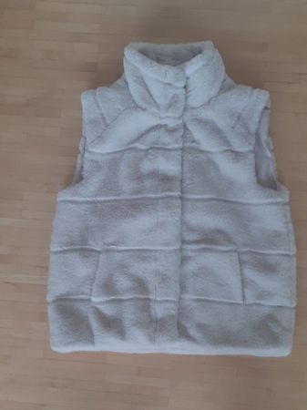 Monari Kunstfell-Weste Ecru Gr. 40 NP 140.-