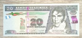 Billet Guatemala 20 Quetzales UNC _2