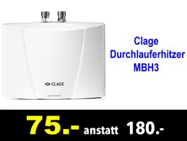 🔴 Klein-Durchlauferhitzer CLAGE MBH3 /324Z