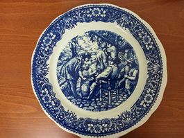 Grosser Vintage Delft Wandteller von Boch