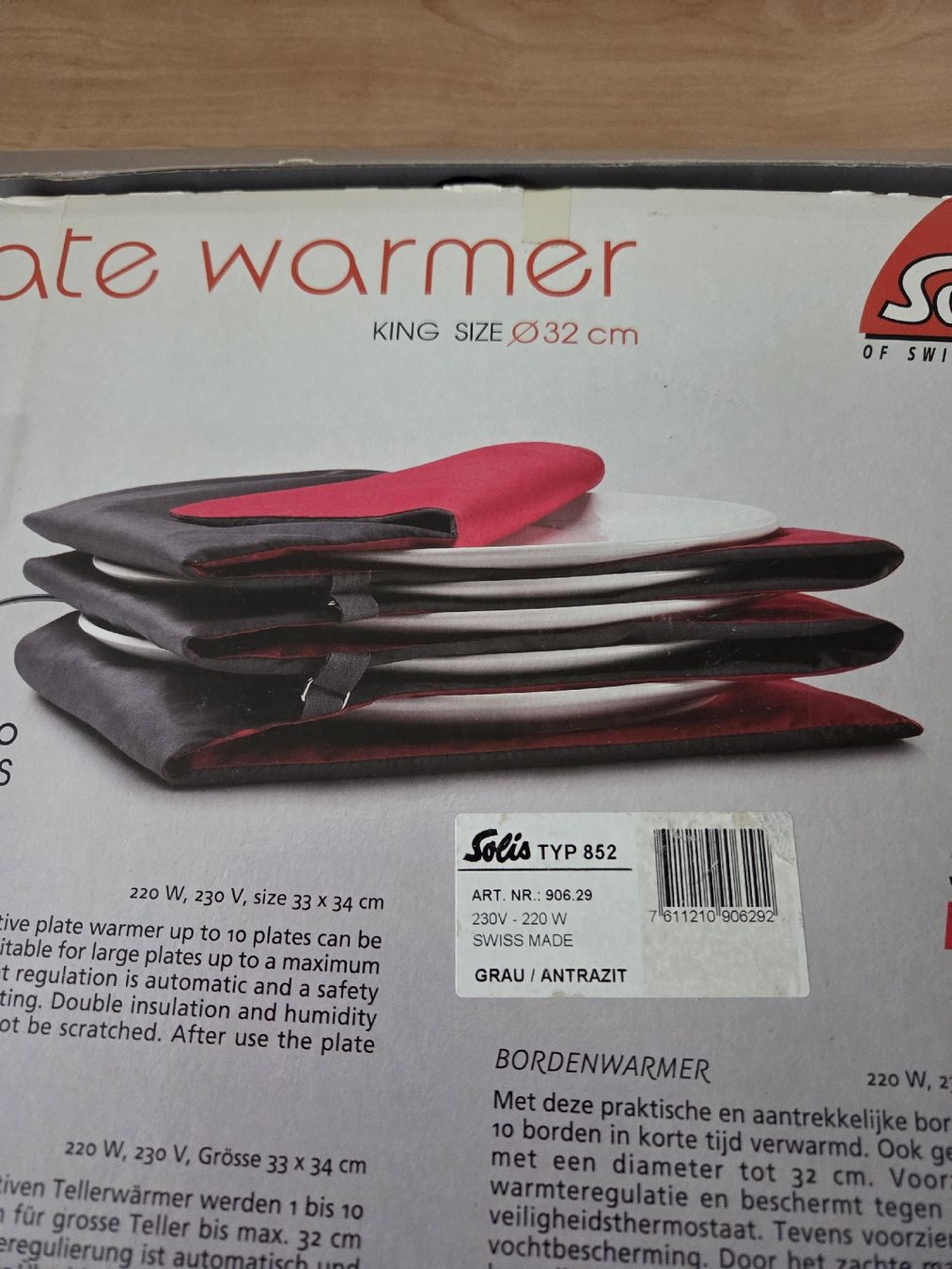 Solis Elettrodomestici da cucina: Elektrischer Tellerwärmer von Solis – Usato da Winterthur venduto da katzen07 2