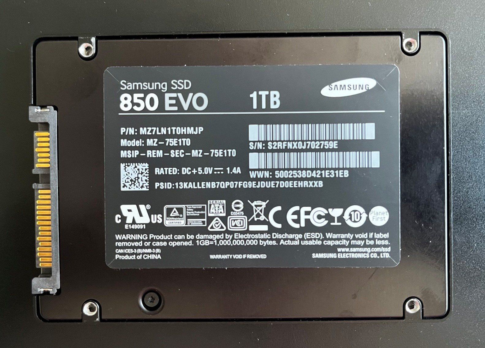 Samsung Dischi rigidi: SSD Samsung 1TB – Usato da Willisau venduto da aronet